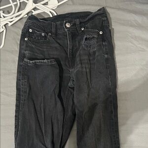 American Eagle Outfitters Black Straight Leg Jeans